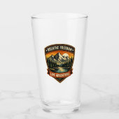 Breathe in the freedom, live the adventure glas (Voorkant)