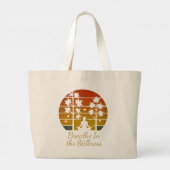 Breathe In the Stillness Nature Design Grote Tote Bag (Achterkant)