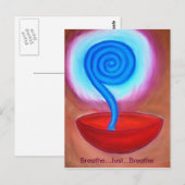 Breathe Just Breathe postcard Briefkaart (Voorkant / Achterkant)