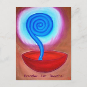 Breathe Just Breathe postcard Briefkaart
