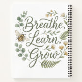 Breathe Learn Grow Mindfulness for mindful living  Notitieboek (Achterkant)