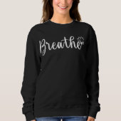 Breathe-Lotus Bloem-Wildbloem-Yoga Trui (Voorkant)