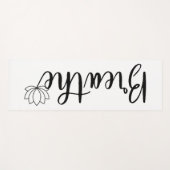 Breathe-Lotus Bloem-Wildbloem Yogamat (Voorkant (horizontaal))