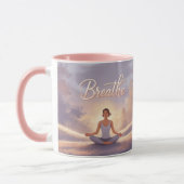 Breathe Meditation Mug Lavender Sky Mok (Links)