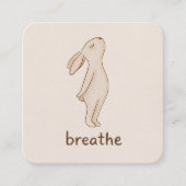 Breathe Minimal Bunny Enclosure Card Informatiekaartje (Voorkant)