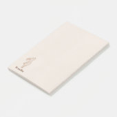 Breathe Minimal Bunny Post-it Notes (Schuin)