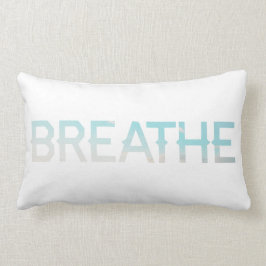 Breathe Morning Sky Word Inspiration Lumbar Pillow Kussen