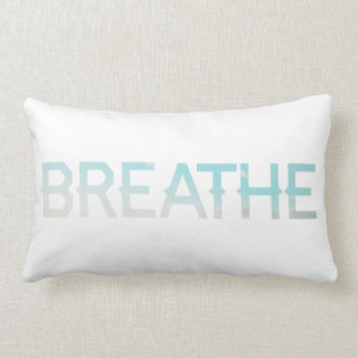 Breathe Morning Sky Word Inspiration Lumbar Pillow Kussen