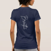 "Breathe" Motivatie T-shirt voor dames (Achterkant)