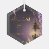 Breathe´n Shine Mel Mae Schmidt Stationery Glas Ornament (Voorkant)