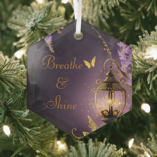 Breathe´n Shine Mel Mae Schmidt Stationery Glas Ornament (Insitu)