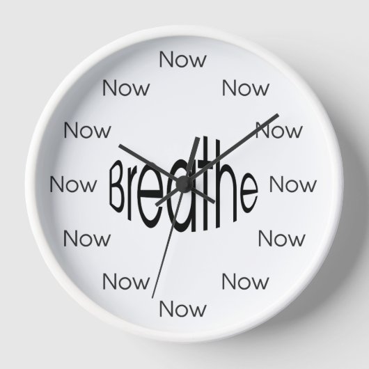 Breathe Now is Zen™ Mindful Meditatie Horloge (Voorkant)