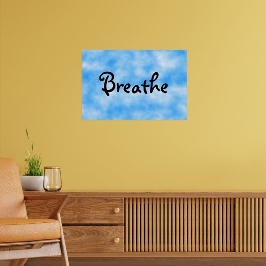 Breathe Poster (Woonkamer 2)