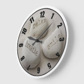 Breathe Relax Smile Gepersonaliseerd Fotoklok Grote Klok (Hoek)