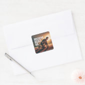 Breathe. Reset. Go. Vierkante Sticker (Envelop)