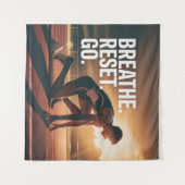 Breathe. Reset. Go. Wandkleed (Voorkant (horizontaal))