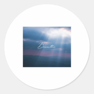 Breathe Ronde Sticker