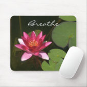 "Breathe " Roze Lotus Blossom MousePad Muismat (Met muis)