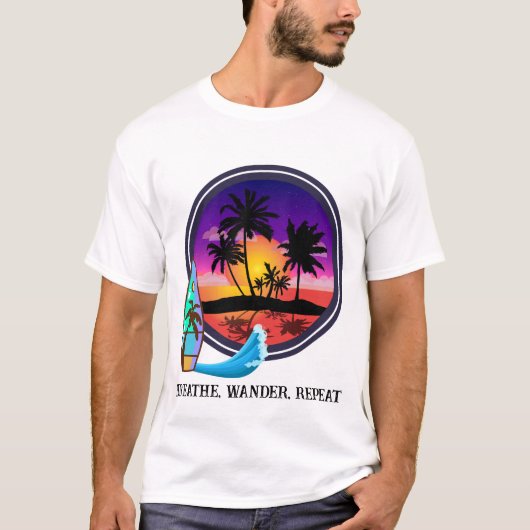 Breathe Wander Repeat  T-shirt (Voorkant)