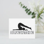 BREATHE Yoga Briefkaart (Staand voorkant)