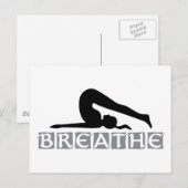 BREATHE Yoga Briefkaart (Voorkant / Achterkant)