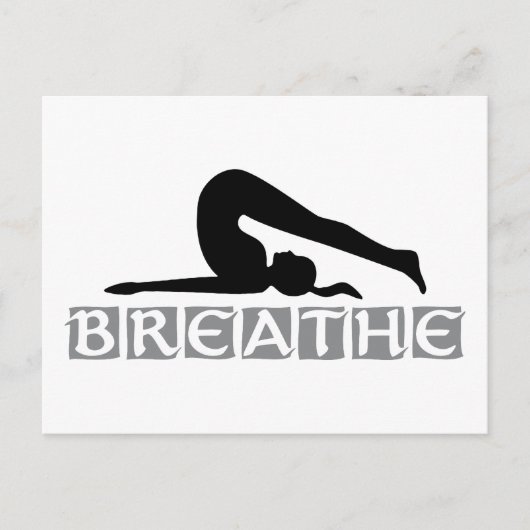 BREATHE Yoga Briefkaart (Voorkant)