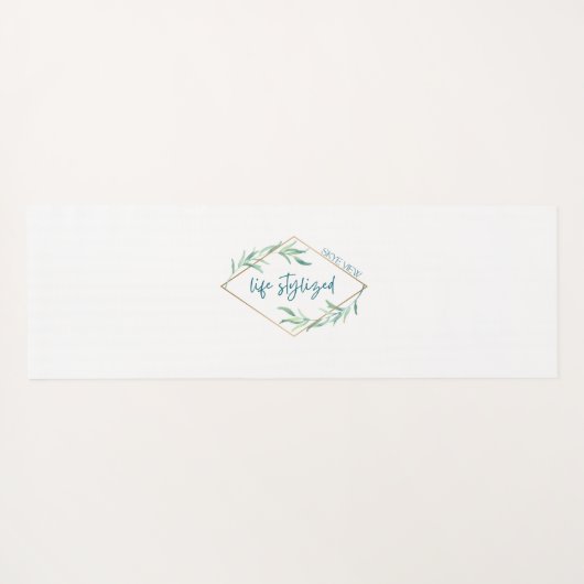 "Breathe" Yoga Mat met Skye Uitzicht Split Tail Lo (Achterkant (horizontaal))