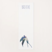 "Breathe" Yoga Mat met Skye Uitzicht Split Tail Lo (Voorkant)