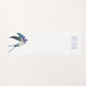 "Breathe" Yoga Mat met Skye Uitzicht Split Tail Lo (Voorkant (horizontaal))