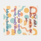 Breathe You in the Air, Memory and Love Fleece Deken (Voorkant (Horizontaal))