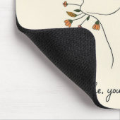 “Breathe, You’re Growing” Floral Mindfulness pad Muismat (Hoek)