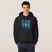 Breathing Is Overrated Swim Coach  Swimming Hoodie (Voorkant volledig)