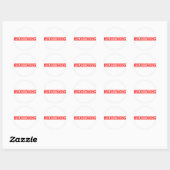 Breathonstempel Ronde Sticker (Vel)
