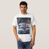 Breathtaking Deep Space Station Illustration |  T-shirt (Voorkant volledig)