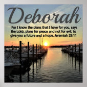 BREATHTAKING JEREMIAH 29:11 PERSONALISEERD SUNSET POSTER (Voorkant)