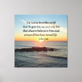 BREATHTAKING JOHN 3:16 SUNRISE CANVAS AFDRUK (Voorkant)