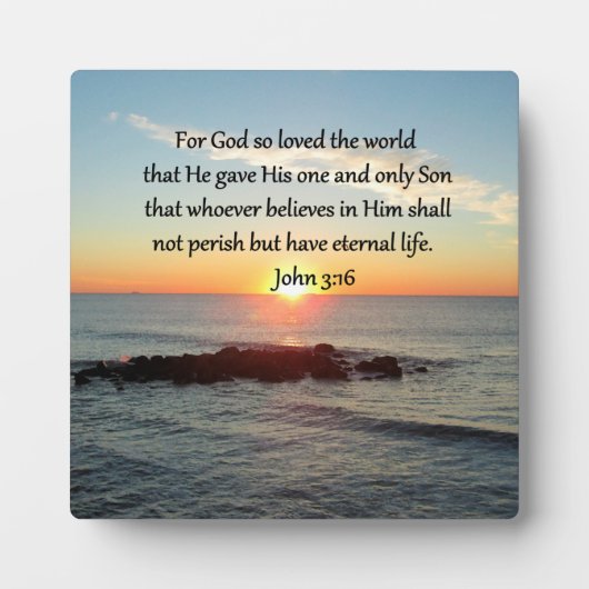 BREATHTAKING JOHN 3:16 SUNRISE FOTOPLAAT (Voorkant)