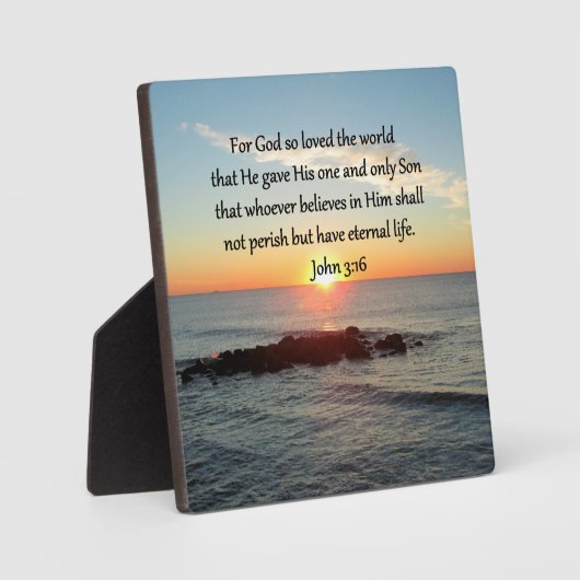 BREATHTAKING JOHN 3:16 SUNRISE FOTOPLAAT (Voorkant)