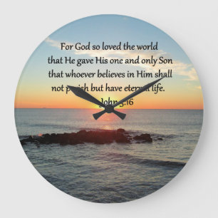 BREATHTAKING JOHN 3:16 SUNRISE GROTE KLOK