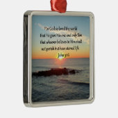 BREATHTAKING JOHN 3:16 SUNRISE METALEN ORNAMENT (Rechts)