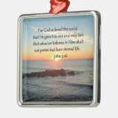 BREATHTAKING JOHN 3:16 SUNRISE METALEN ORNAMENT (Links)