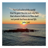 BREATHTAKING JOHN 3:16 SUNRISE POSTER (Voorkant)