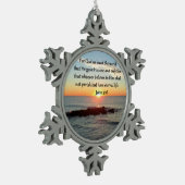 BREATHTAKING JOHN 3:16 SUNRISE TIN SNEEUWVLOK ORNAMENT (Links)
