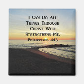 BREATHTAKING PHILIPPIANS 4:13 SCRIPTURE VERSE MAGNEET (Voorkant)