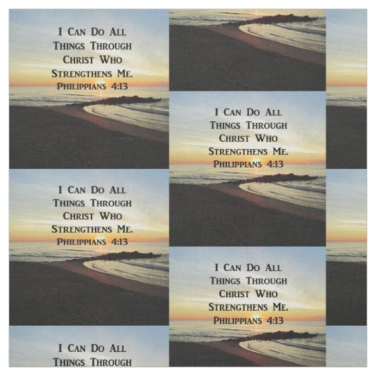 BREATHTAKING PHILIPPIANS 4:13 SCRIPTURE VERSE STOF (Swatch)