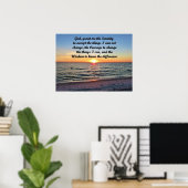 BREATHTAKING SUNRISE SERENITY PRAYER ORIGINEEL POSTER (Thuiskantoor)