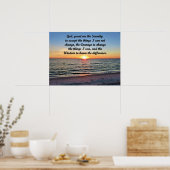 BREATHTAKING SUNRISE SERENITY PRAYER ORIGINEEL POSTER (Keuken)
