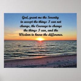 BREATHTAKING SUNRISE SERENITY PRAYER ORIGINEEL POSTER
