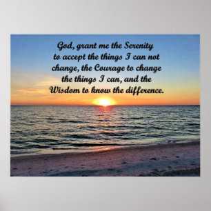 BREATHTAKING SUNRISE SERENITY PRAYER ORIGINEEL POSTER