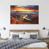 Breathtaking Sunset at the Grand Canyon Canvas Afdruk (Insitu (Slaapkamer))